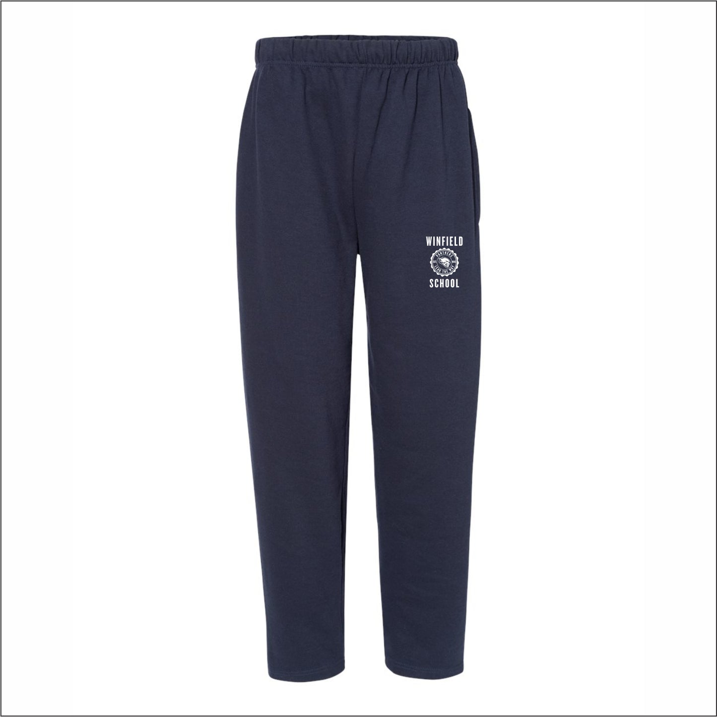 Winfield School Open Bottom Sweatpants w/pockets