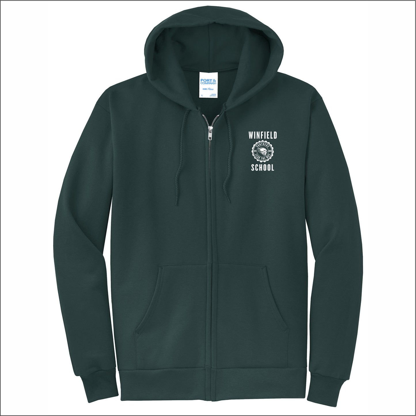 Winfield School Full-Zip Hooded Sweatshirt