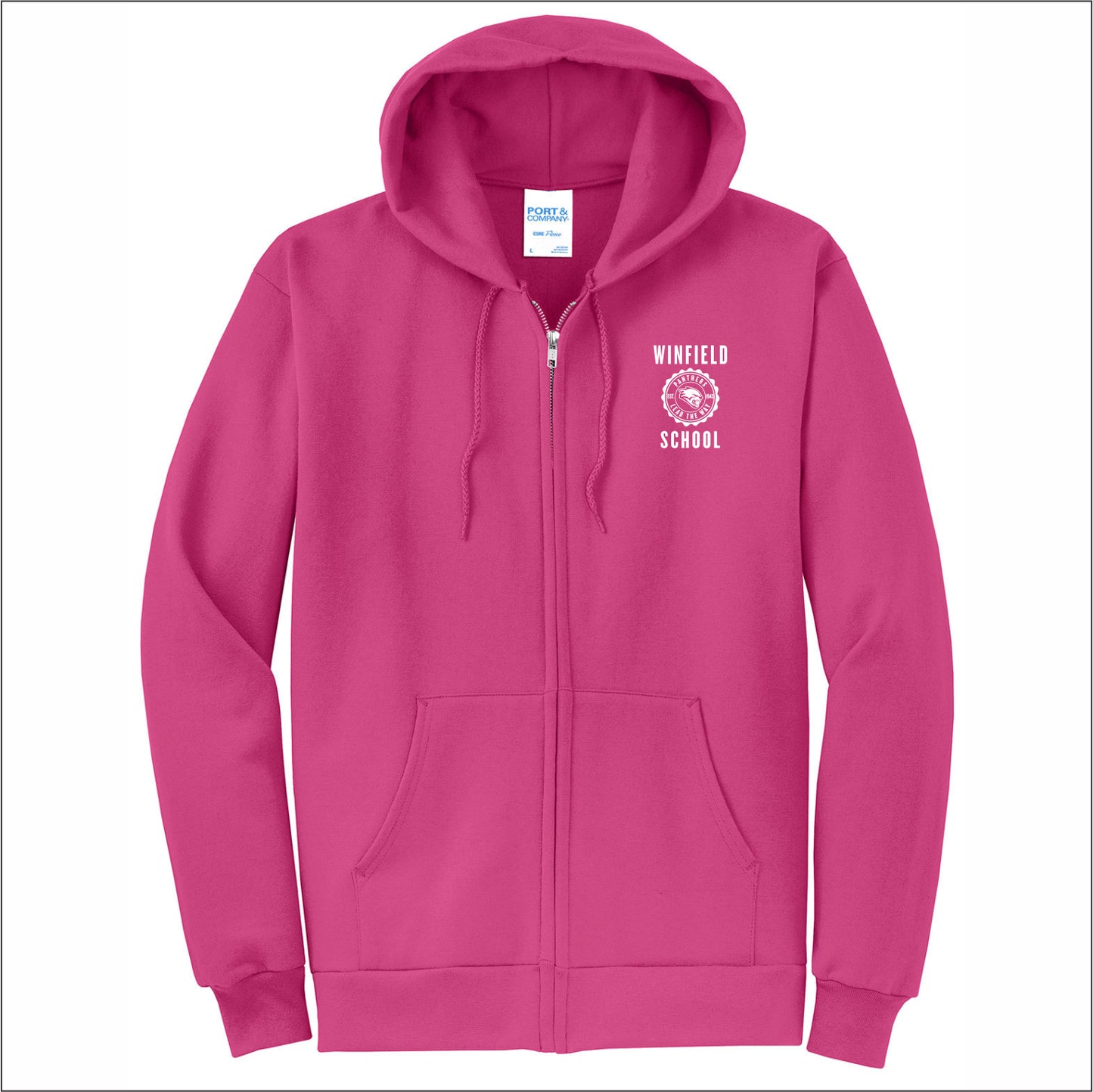 Winfield School Full-Zip Hooded Sweatshirt