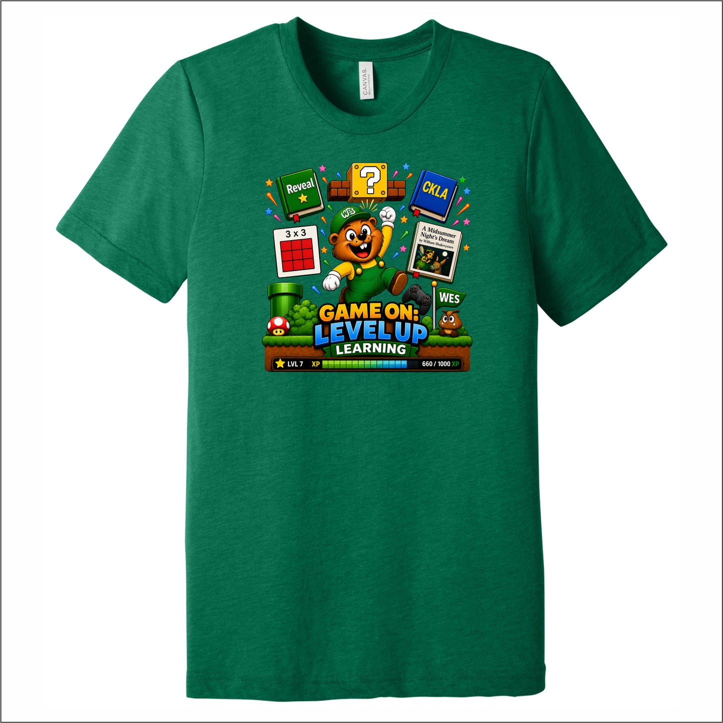 Woodside Staff Tri-blend T-shirt - Des. B