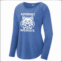 Acushnet Staff Ladies Triblend Long Sleeve Raglan Tee