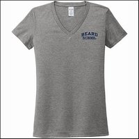 Beard School Ladies V-Neck Tee - EMB