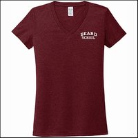 Beard School Ladies V-Neck Tee - EMB