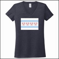 Beard School Ladies V-Neck Tee - Des. A