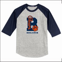 Benjamin Elementary 3/4 Sleeve Baseball T-Shirt