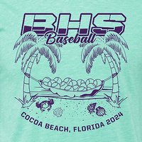 BHS Baseball Soft Jersey T-shirt - Des. D