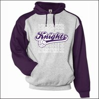 BJHS Volleyball Contrast Hooded Sweatshirt