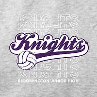 BJHS Volleyball Contrast Hooded Sweatshirt