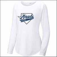 BNGSA Angels Myers Ladies Triblend Long Sleeve Raglan Tee