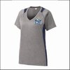 Campbell Christian Ladies V-Neck Colorblock T