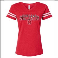 Central School Staff Ladies Vintage Football Tee