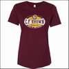 CF Brown Ladies Relaxed Jersey Tee - Des. A