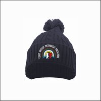 CVILLE FUMP Cable Knit Pom Beanie