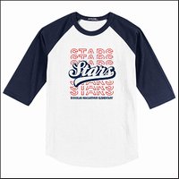 Douglas MacArthur Elem 3/4 Sleeve Baseball T-Shirt