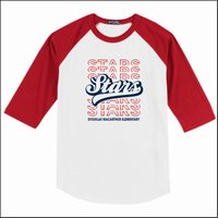 Douglas MacArthur Elem 3/4 Sleeve Baseball T-Shirt