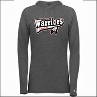 DM Warriors Ladies Tri-blend LS Hooded Tee