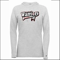 DM Warriors Ladies Tri-blend LS Hooded Tee