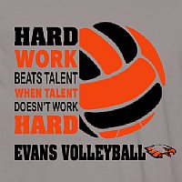 Evans Jr High Volleyball Team T-Shirt