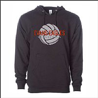 Evans Jr High Volleyball Midweight Hooded Sweatshirt