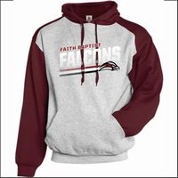 Faith Baptist School Contrast Hooded Sweatshirt-Des. A