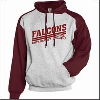 Faith Baptist School Contrast Hooded Sweatshirt-Des. B