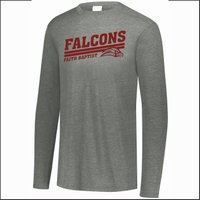 Faith Baptist School Tri-Blend Long Sleeve T-Shirt-Des. B