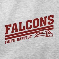 Faith Baptist School Contrast Hooded Sweatshirt-Des. B