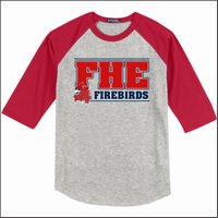 Flint Hill Elementary 3/4 Sleeve Baseball T-Shirt