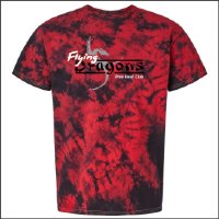 Flying Dragons Crystal Tie-Dyed T-Shirt