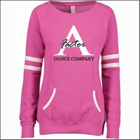 A-Factor Dance Co Ladies Varsity Fleece Crewneck