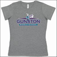 Gunston Middle School Ladies Fine Jersey Tee - Des. A