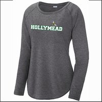 Hollymead Ladies Triblend Long Sleeve Raglan Tee