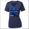 Holmes Middle Ladies Performance V-neck