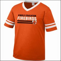 Kindle Education Firebirds Sleeve Stripe Jersey Tee - Des. A