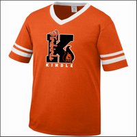 Kindle Education Firebirds Sleeve Stripe Jersey Tee - Des. B