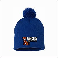 Langley Elementary Pom Beanie