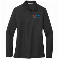 LAUSD Behavior Support Staff Ladies Long Sleeve Silk Touch Polo