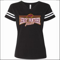 LeRoy HS Music Ladies Vintage Football Tee