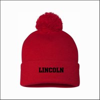 Lincoln Elem. Loggers Pom Beanie