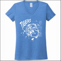 Lake Village Elem Ladies V-Neck Tee - Des. A