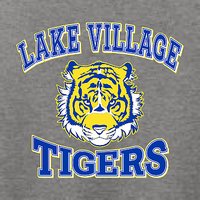 Lake Village Elem Ladies V-Neck Tee - Des. B