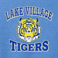 Lake Village Elem Ladies V-Neck Tee - Des. B