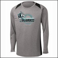 Sharks Hockey Long Sleeve Heather Dri-Fit