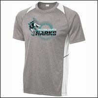 Sharks Hockey Colorblock Heather Performance Tee