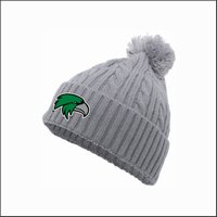 Meridian High School Cable Knit Pom Beanie