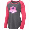 MS 137 Ladies Triblend Long Sleeve Raglan Tee