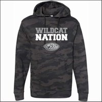 NCWHS Spiritwear Camo Hooded Sweatshirt- Des. F