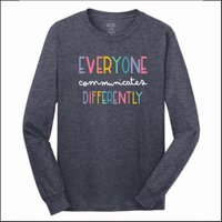 Disability Awareness Long Sleeve T-Shirt - Des. B