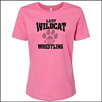 NCWHS Lady Wrestling Ladies Relaxed Jersey Tee