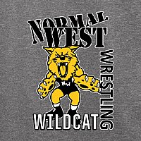 NCWHS Wrestling Colorblock Heather Performance Tee - Des. B